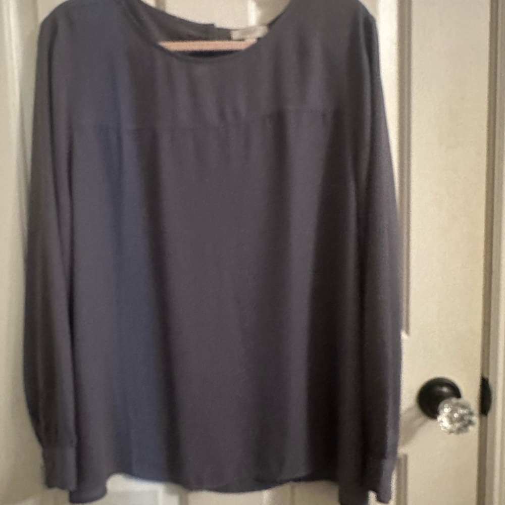 LOFT Charcoal Gray Women's Blouse